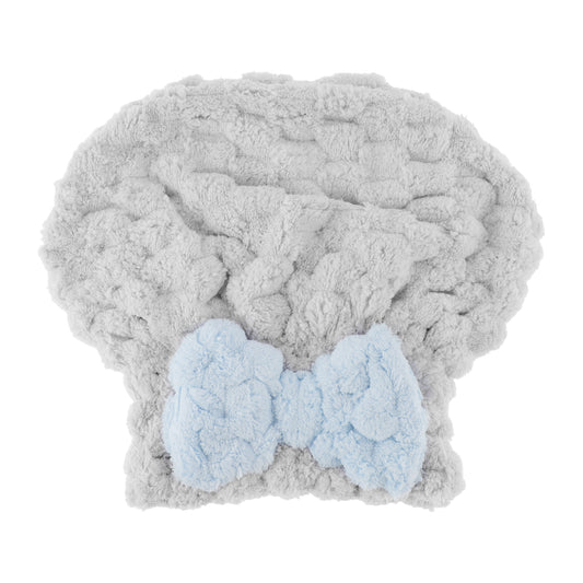 1 Pc Women Soft Comfortable Hair Drying Wrap Towel for Bathroom Gray