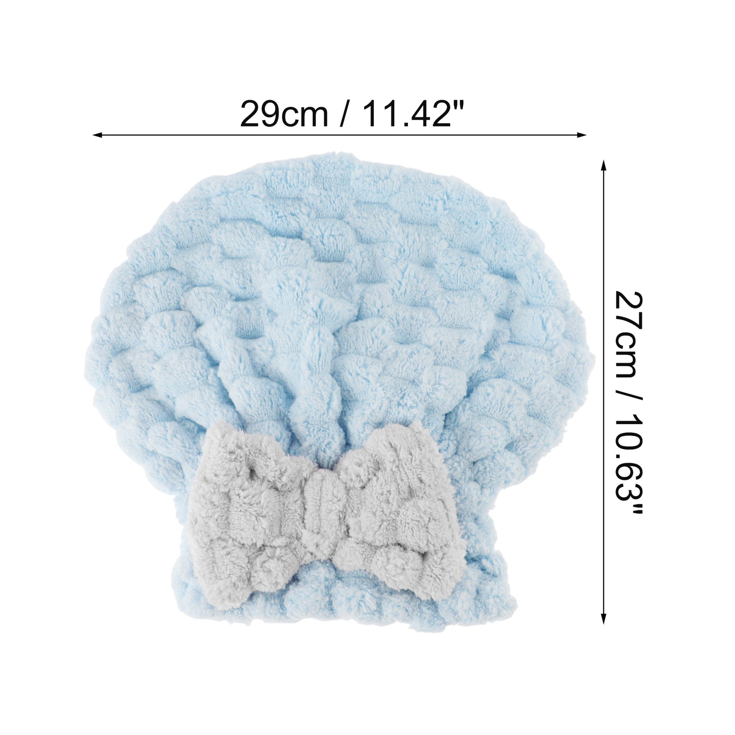 1 Pc Women Soft Comfortable Hair Drying Wrap Towel for Bathroom Blue