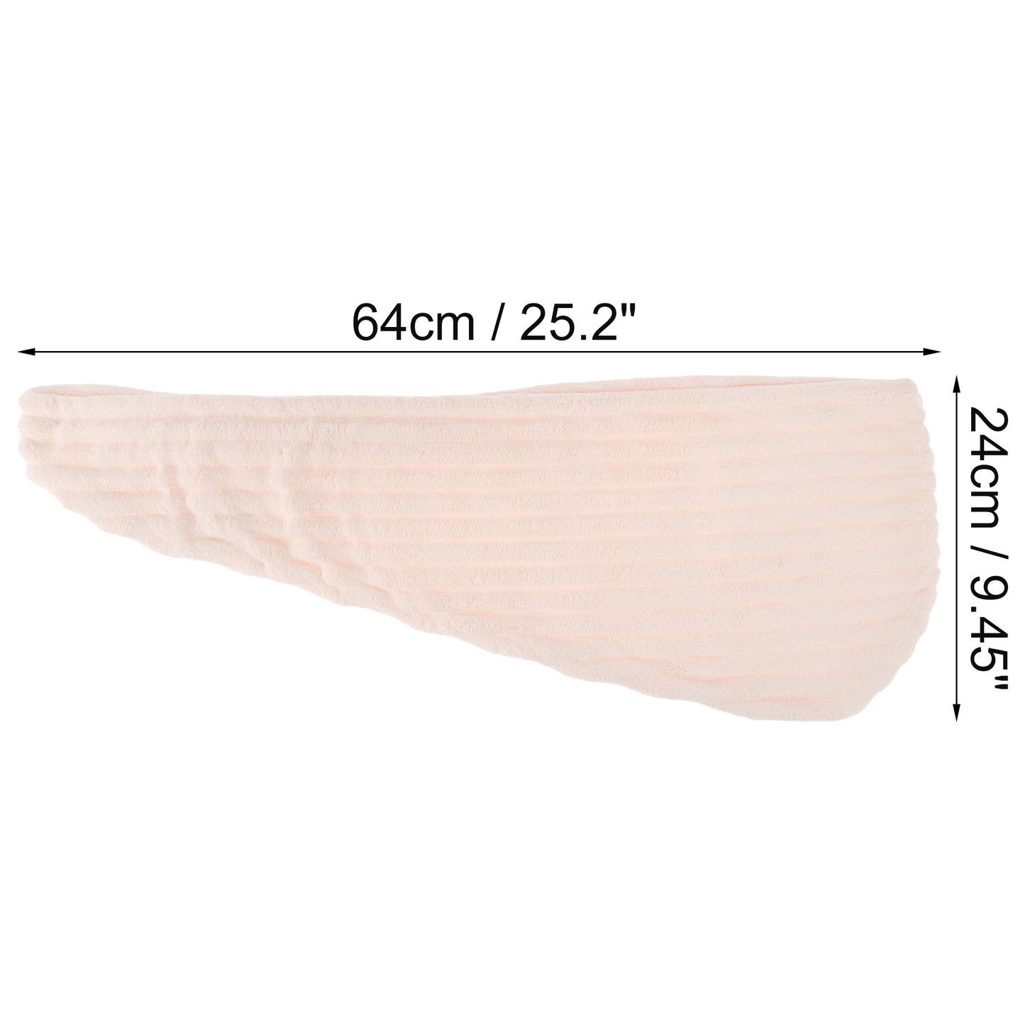 1 Pc Women Soft Thickening Hair Drying Wrap Towel for Bathroom Pink