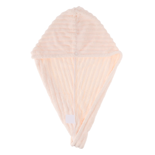 1 Pc Women Soft Thickening Hair Drying Wrap Towel for Bathroom Pink