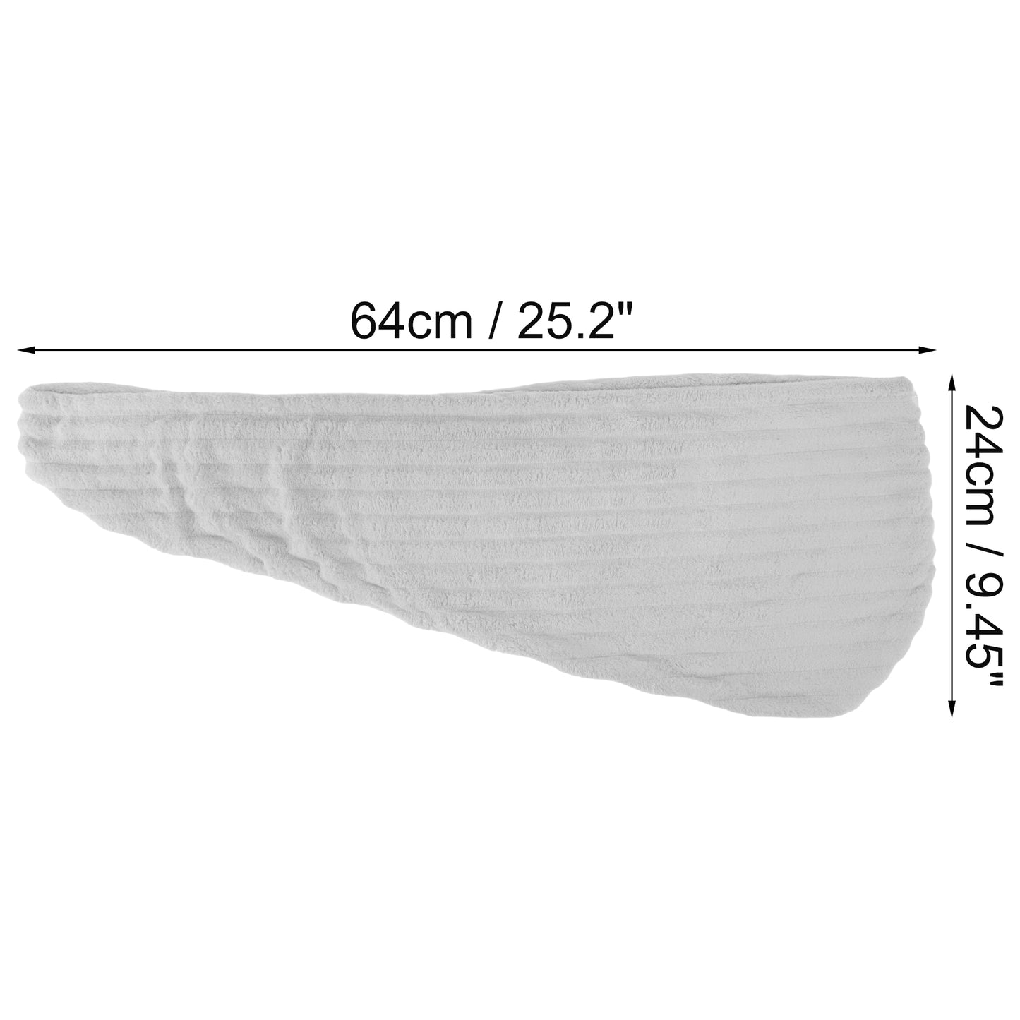 1 Pc Women Soft Thickening Hair Drying Wrap Towel for Bathroom Gray