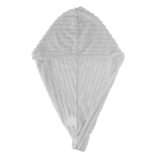 1 Pc Women Soft Thickening Hair Drying Wrap Towel for Bathroom Gray