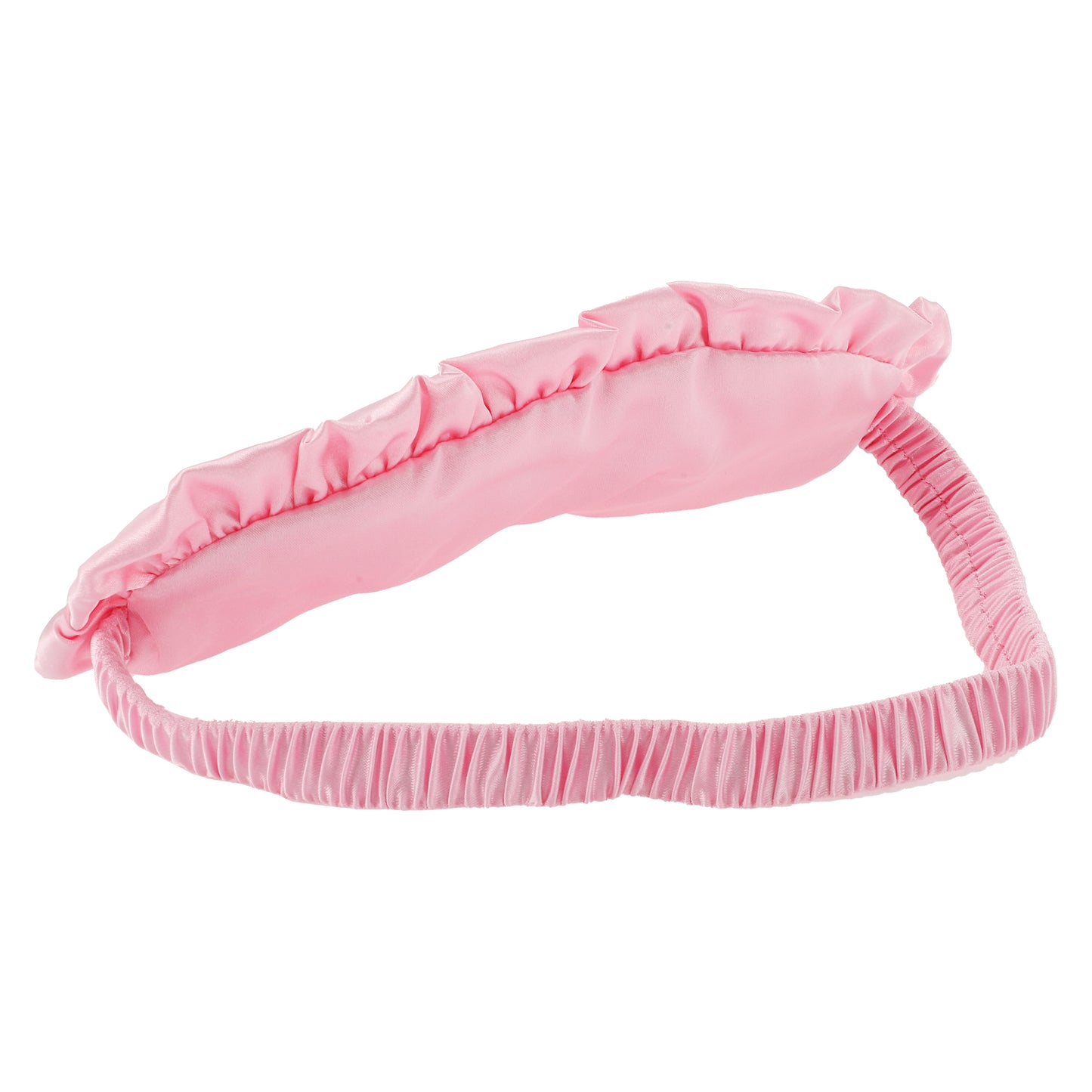 Soft Ruffle Sleep Mask Eye Shade Cover for Travel Pink