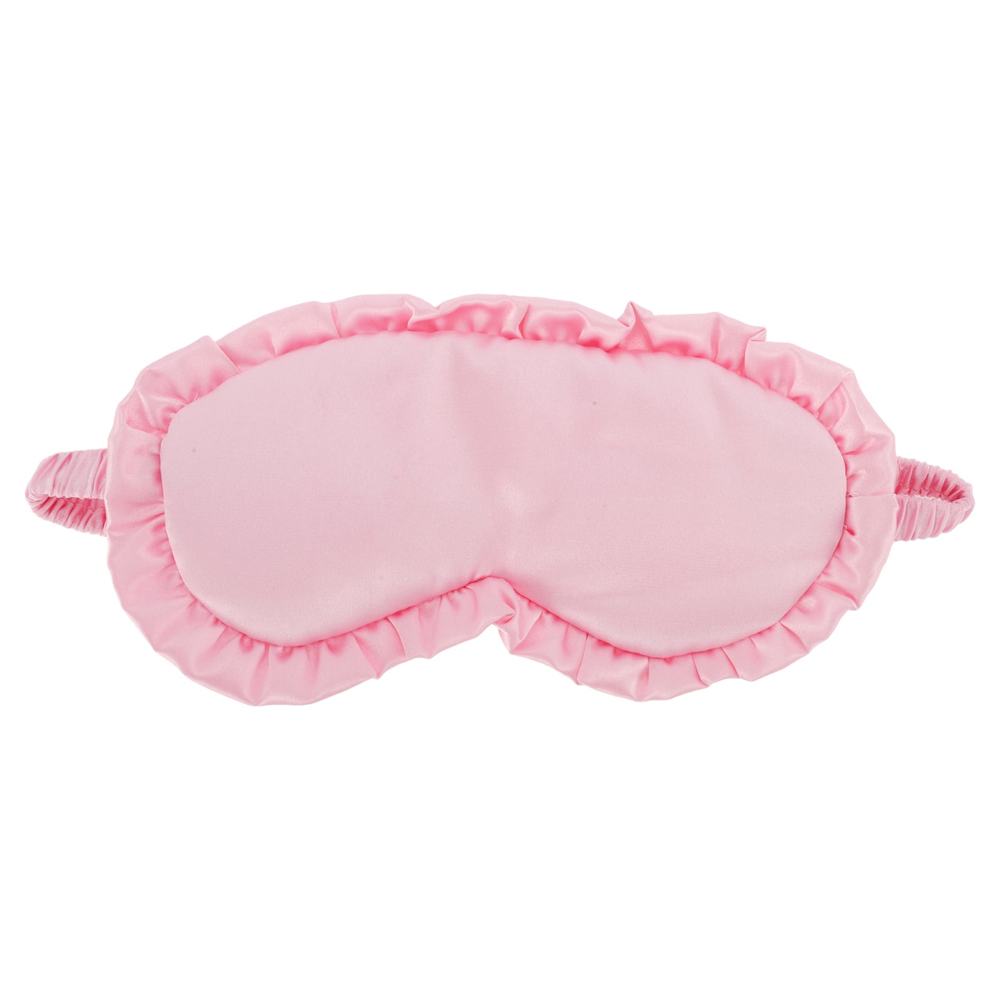 Soft Ruffle Sleep Mask Eye Shade Cover for Travel Pink