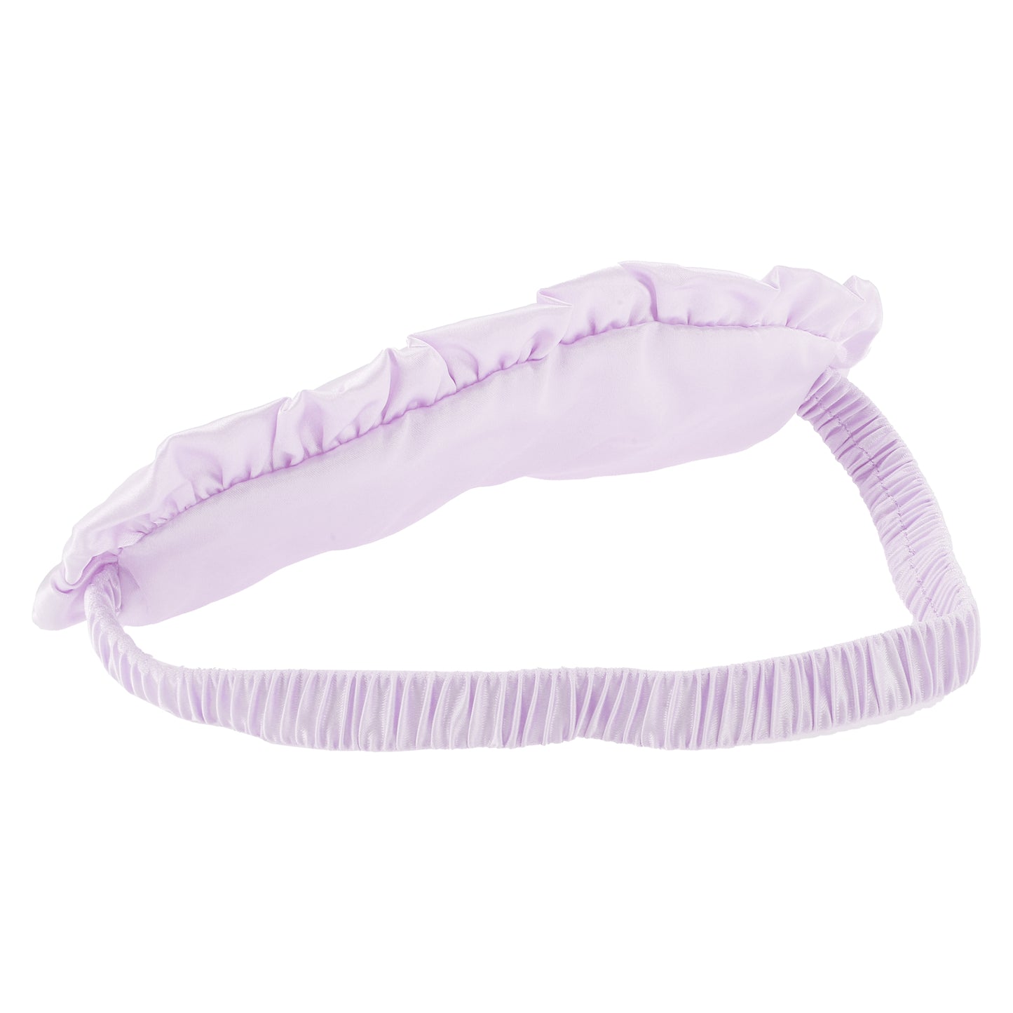 Soft Ruffle Sleep Mask Eye Shade Cover for Travel Light Purple
