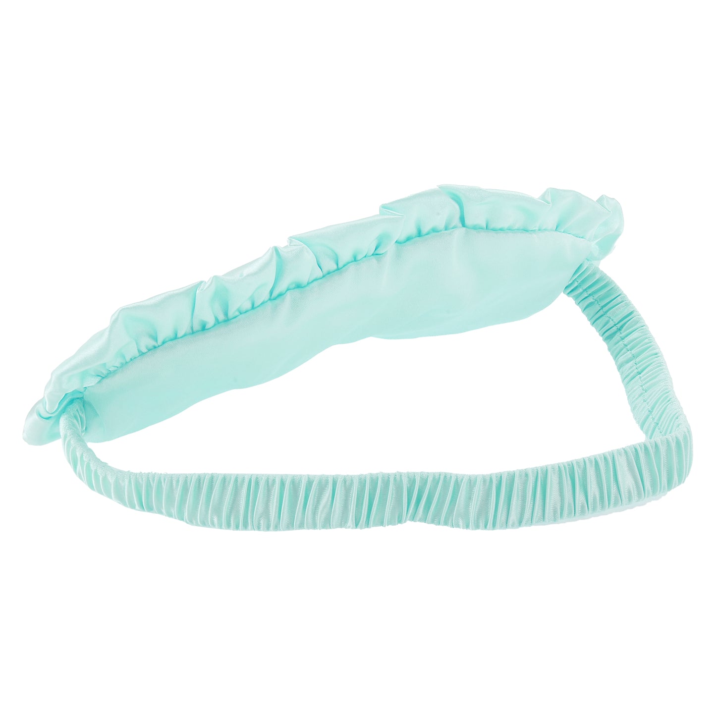 Soft Ruffle Sleep Mask Eye Shade Cover for Travel Green