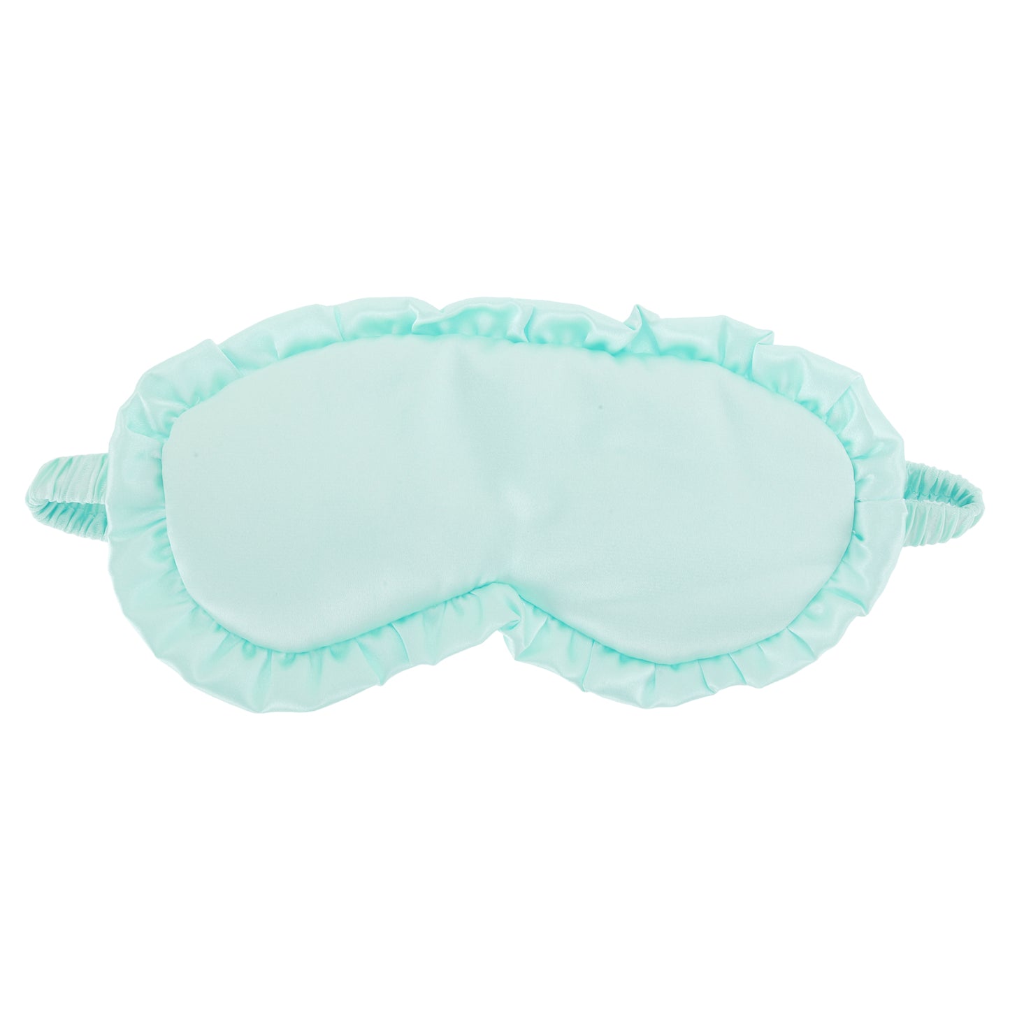 Soft Ruffle Sleep Mask Eye Shade Cover for Travel Green