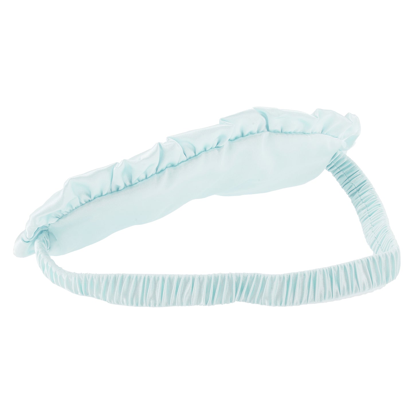 Soft Ruffle Sleep Mask Eye Shade Cover for Travel Blue