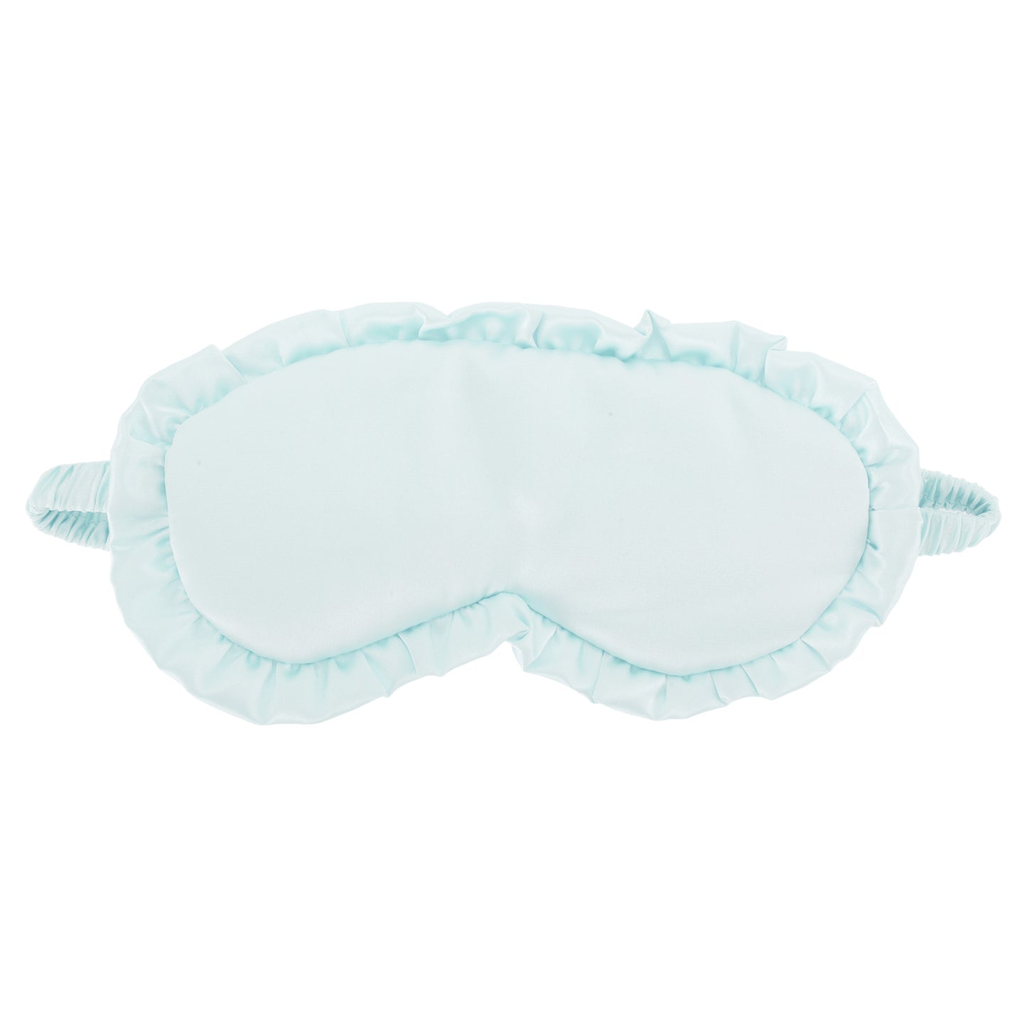 Soft Ruffle Sleep Mask Eye Shade Cover for Travel Blue