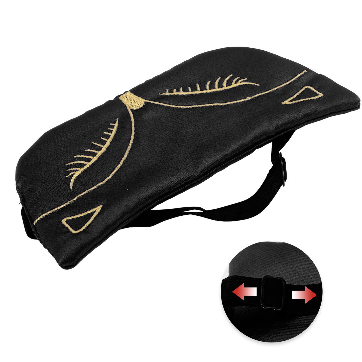 Soft Cartoon Fox Sleep Mask Eye Shade Cover for Travel Black
