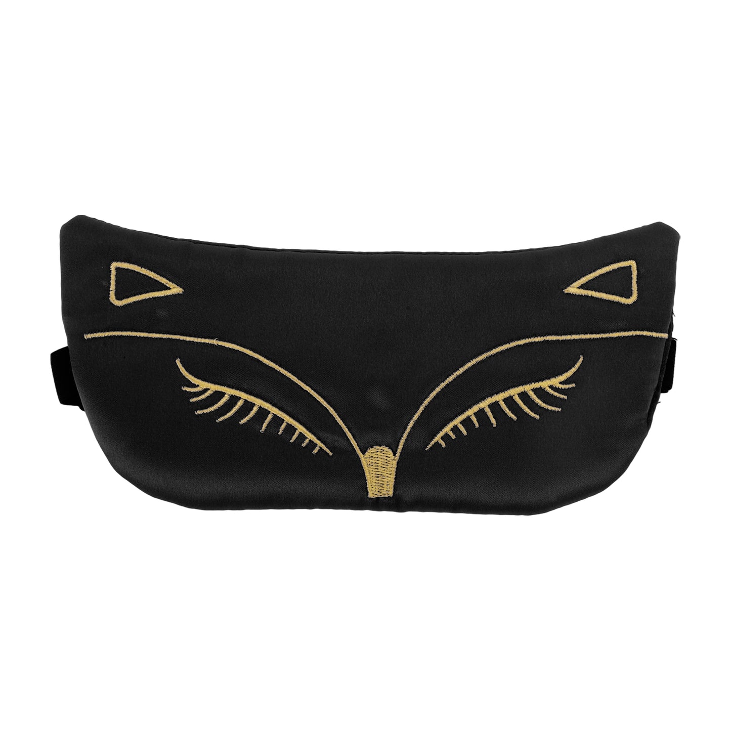 Soft Cartoon Fox Sleep Mask Eye Shade Cover for Travel Black