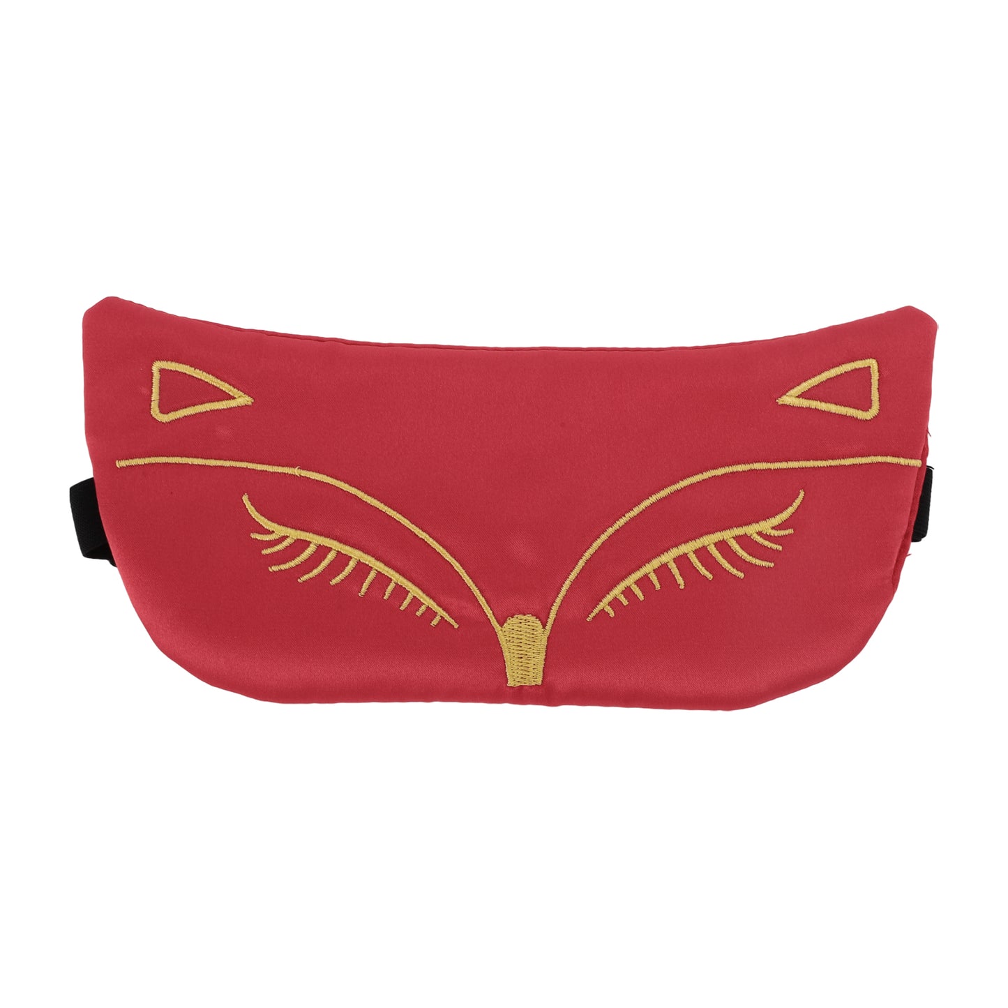 Soft Cartoon Fox Sleep Mask Eye Shade Cover for Travel Red