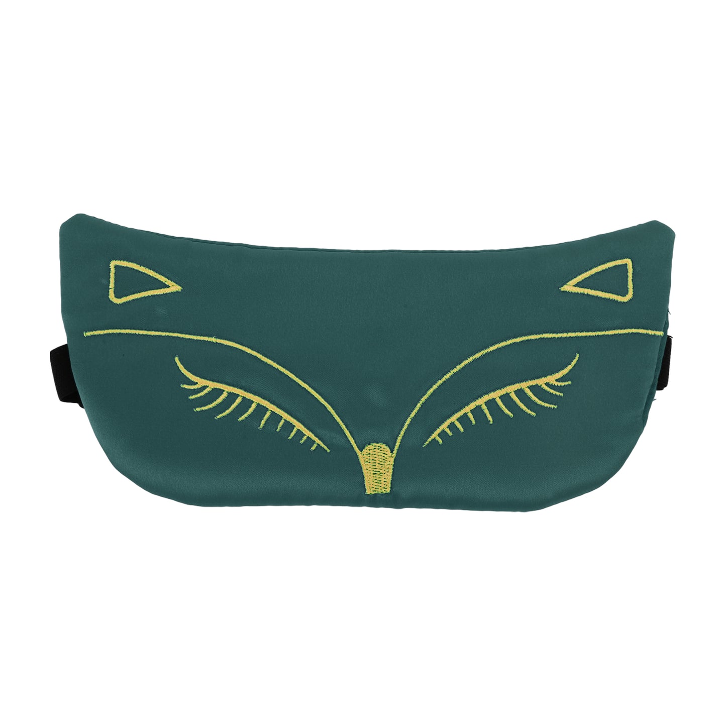Soft Cartoon Fox Sleep Mask Eye Shade Cover for Travel Dark Green