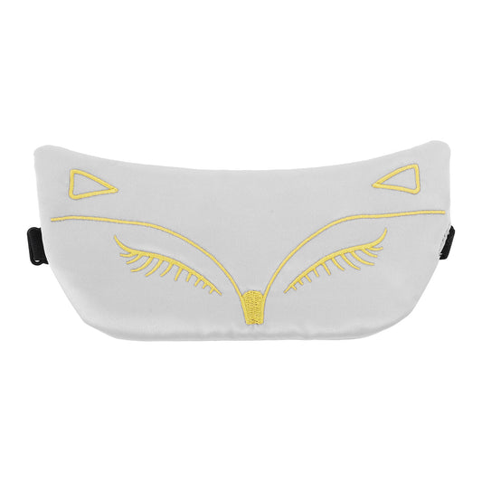 Soft Cartoon Fox Sleep Mask Eye Shade Cover for Travel Silver Tone