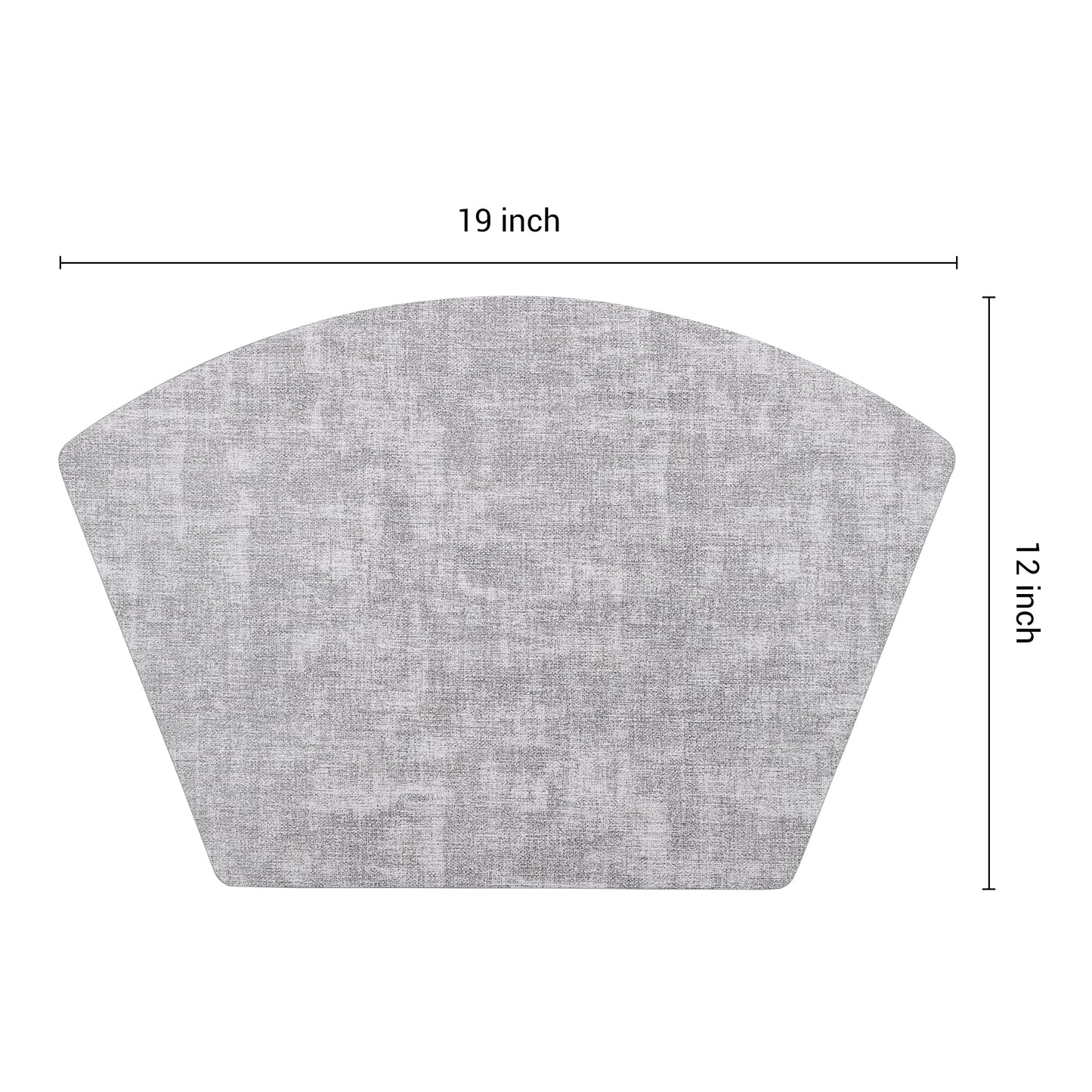 Placemats Set of 6 Wedge Faux Leather for Kitchen Dining Table Decor, Washable Wipeable 19*12in
