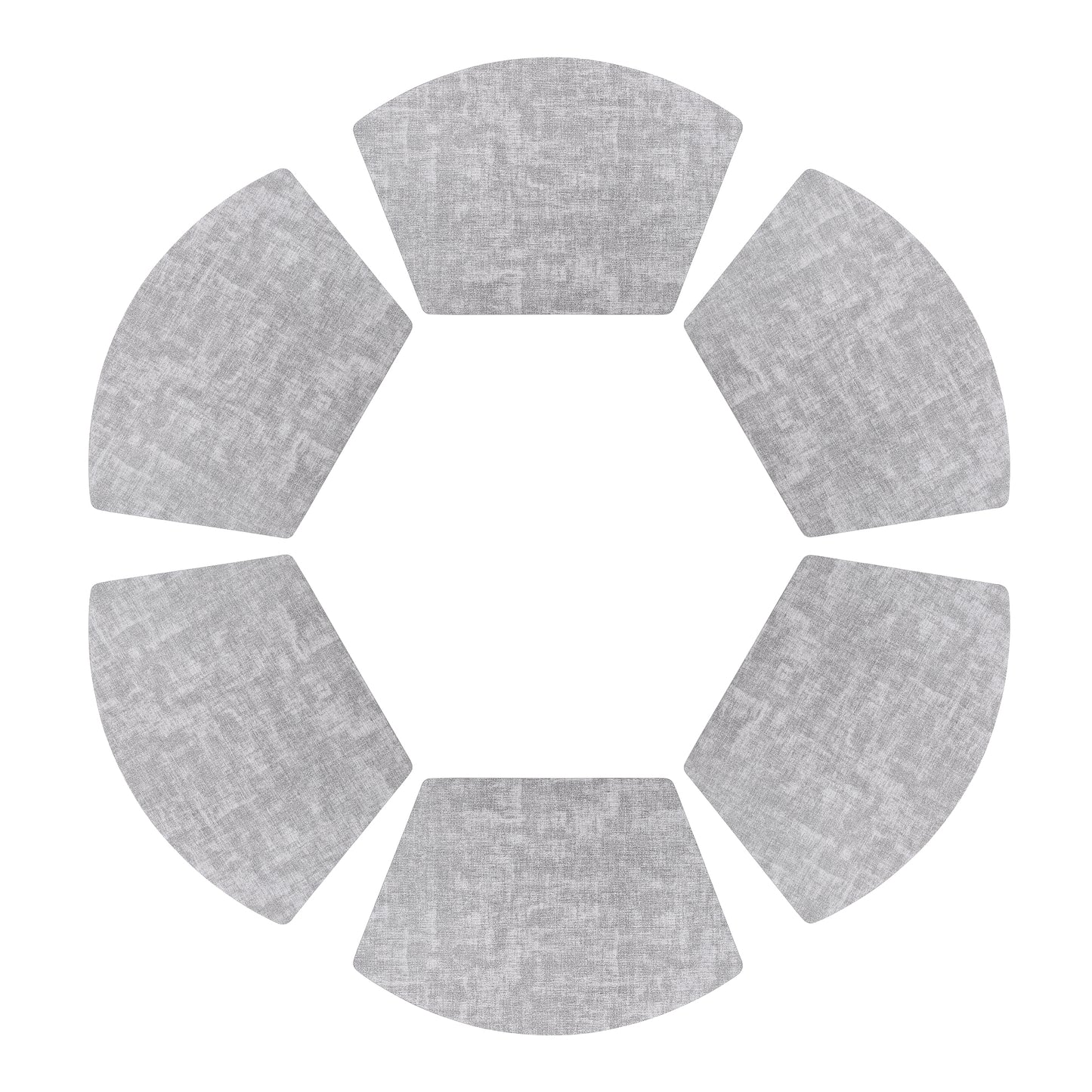 Placemats Set of 6 Wedge Faux Leather for Kitchen Dining Table Decor, Washable Wipeable 19*12in