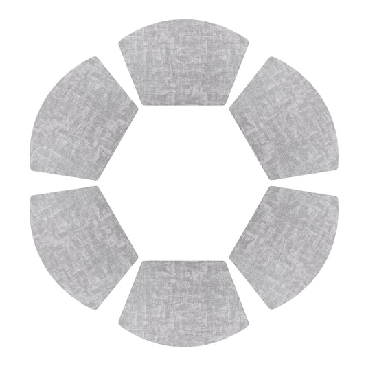 Placemats Set of 6 Wedge Faux Leather for Kitchen Dining Table Decor, Washable Wipeable 19*12in
