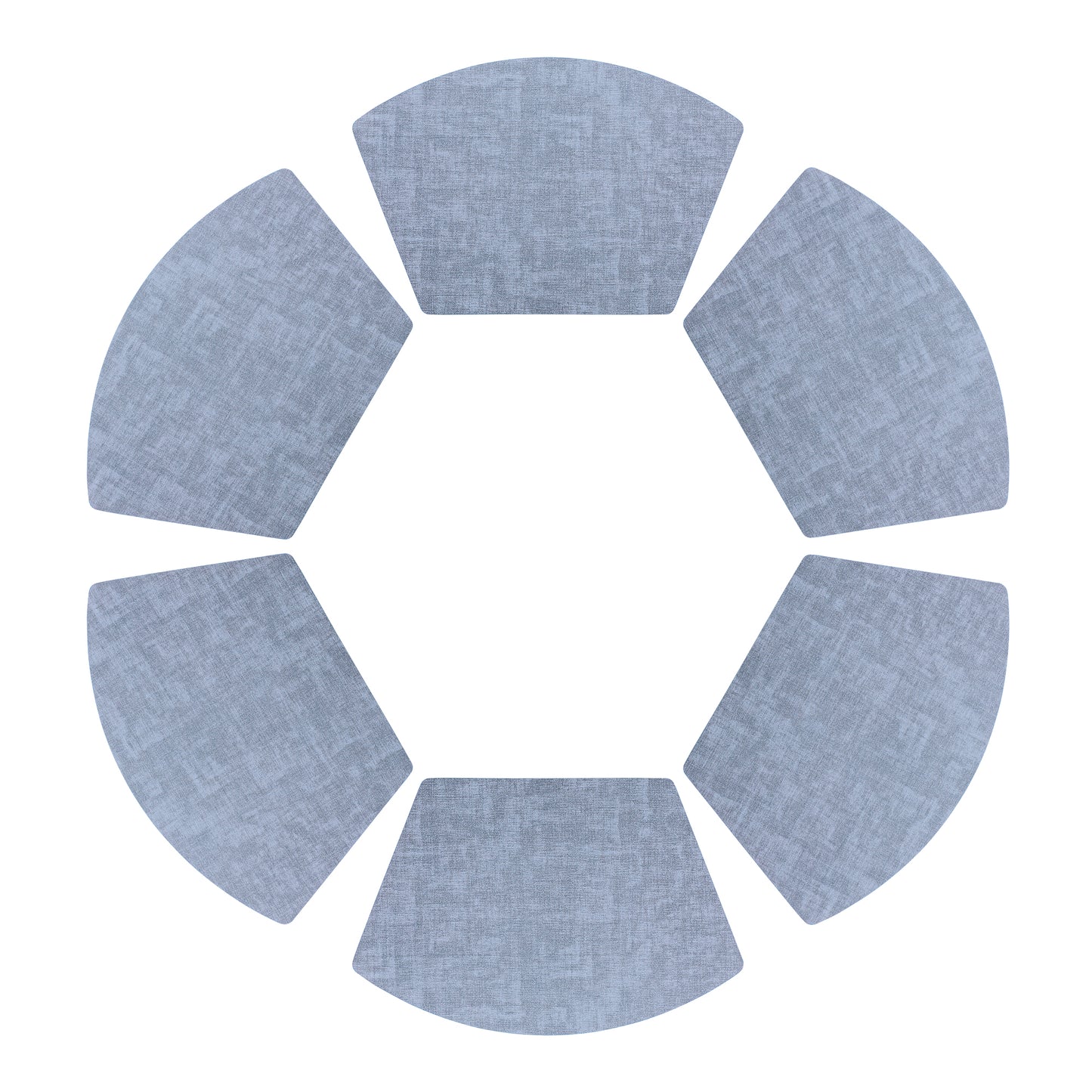 Placemats Set of 6 Wedge Faux Leather for Kitchen Dining Table Decor, Washable Wipeable 19*12in