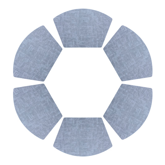 Placemats Set of 6 Wedge Faux Leather for Kitchen Dining Table Decor, Washable Wipeable 19*12in