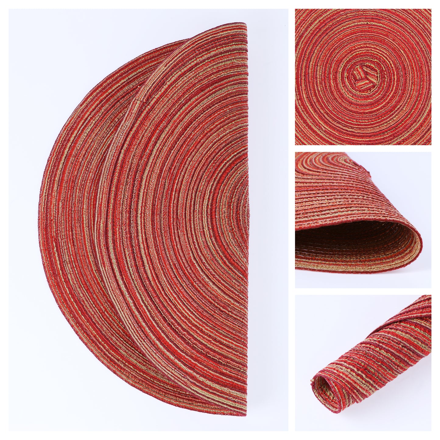 Farmhouse Placemats Set of 6 for Dining Table Decor Indoor Outdoor Washable Wipe Clean 15*15in