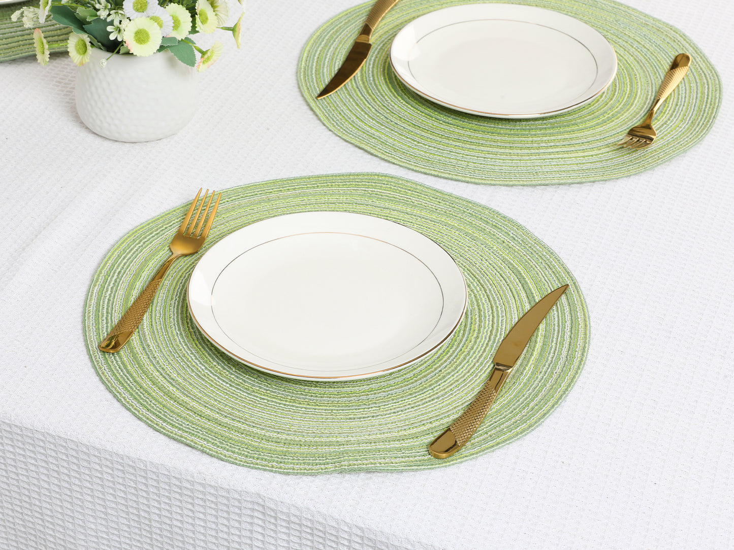Farmhouse Placemats Set of 6 for Dining Table Decor Indoor Outdoor Washable Wipe Clean 15*15in