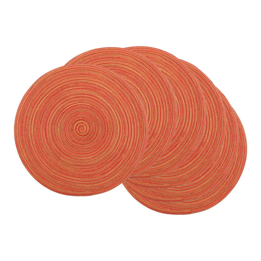 Juego de 6 manteles individuales de estilo rústico para decoración de mesa de comedor, para interiores y exteriores, lavables y fáciles de limpiar, 38 x 38 cm
