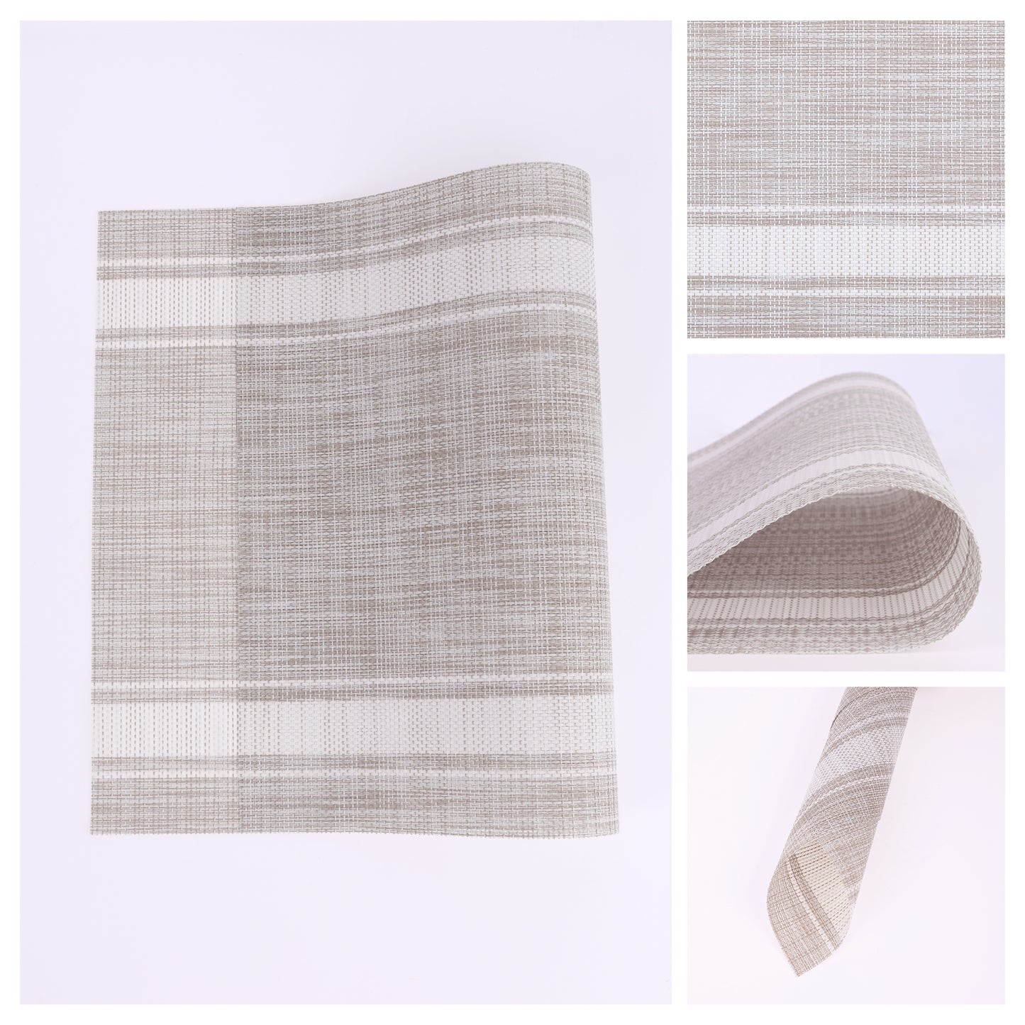 Placemats Set of 8 Vinyl for Kitchen Dining Table Decor Washable Heat Resistant 18*12in
