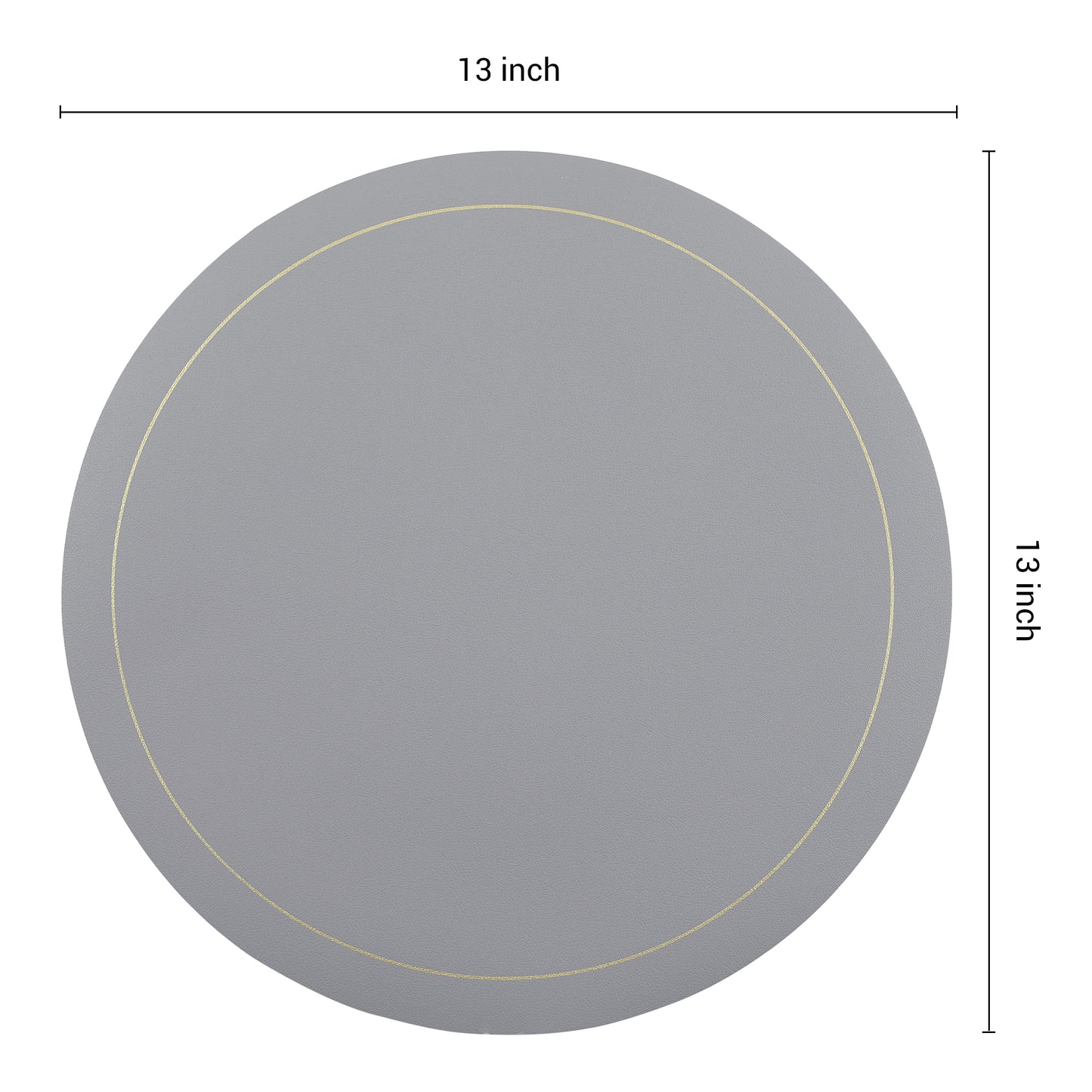 Placemats Set of 8 Faux Leather for Kitchen Dining Table Decor Heat Resistant Wipeable 13*13in