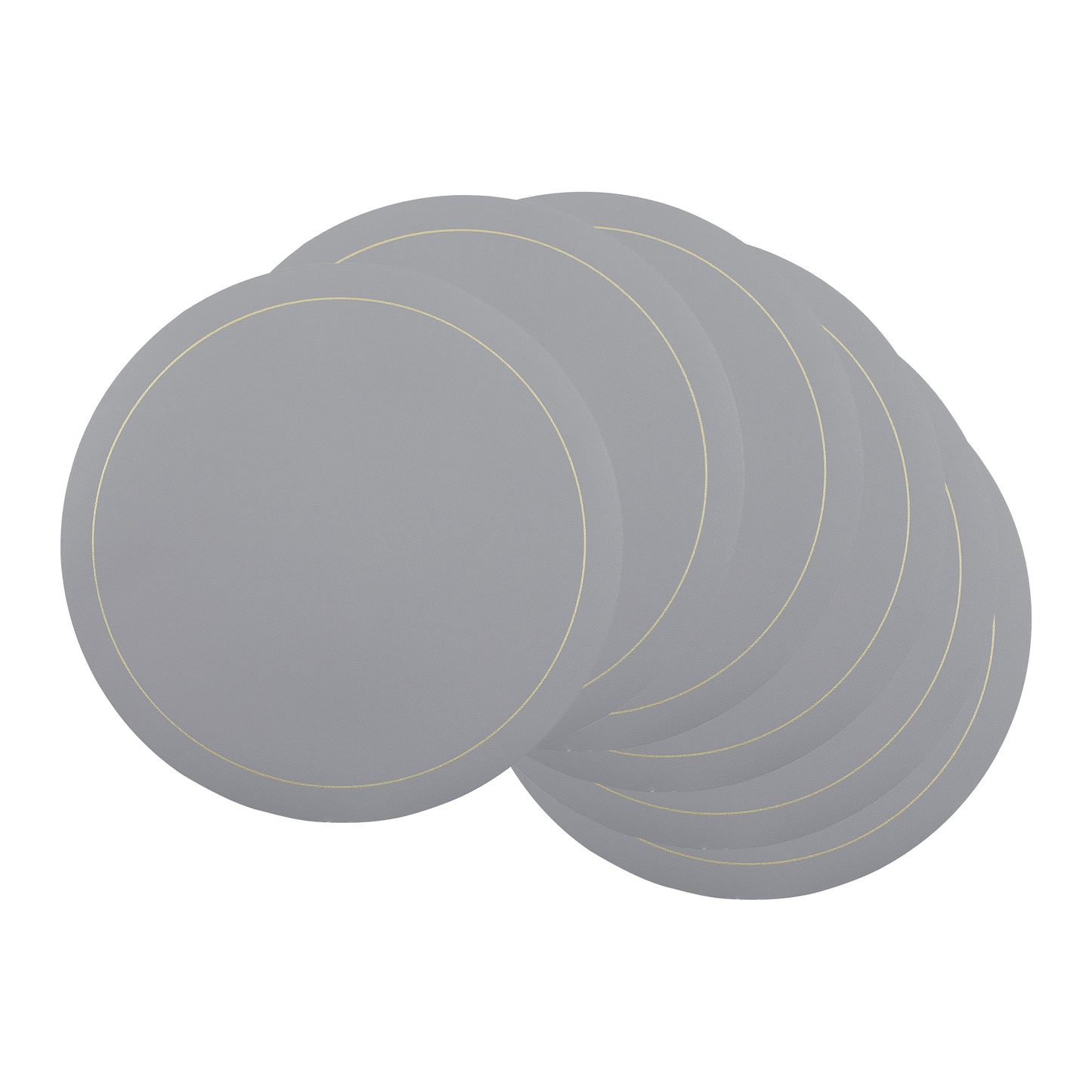 Placemats Set of 8 Faux Leather for Kitchen Dining Table Decor Heat Resistant Wipeable 13*13in