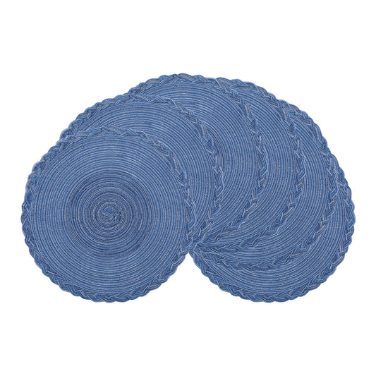 Rustic Placemats Set of 6 for Dining Table Decor Indoor Outdoor Washable Wipe Clean 15*15in