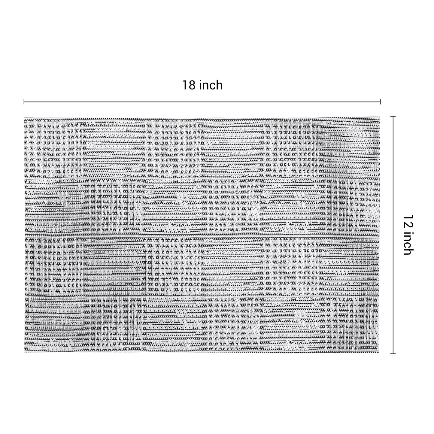 Set of 8 Vinyl Placemats for Kitchen Dining Table Decor Washable Heat Resistant 18*12in