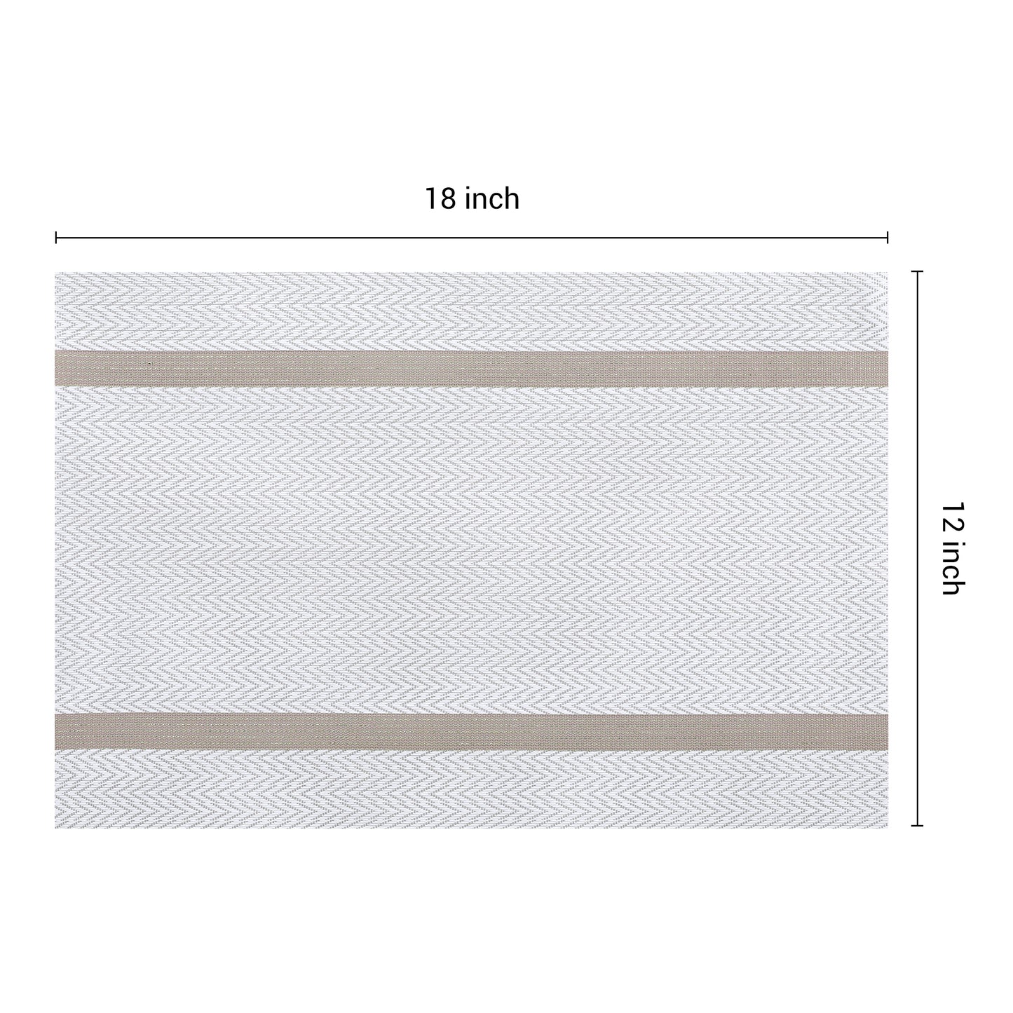 Placemats Set of 8 Vinyl for Kitchen Dining Table Decor Washable Heat Resistant 18*12in