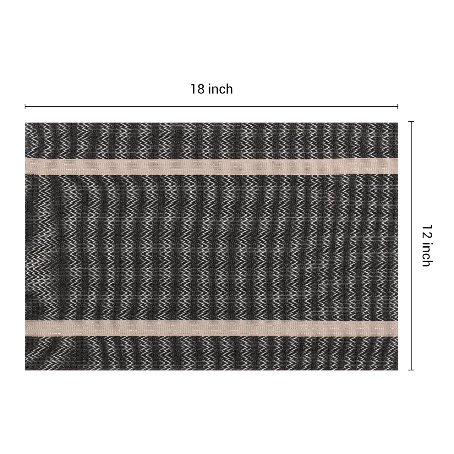 Placemats Set of 8 Vinyl for Kitchen Dining Table Decor Washable Heat Resistant 18*12in