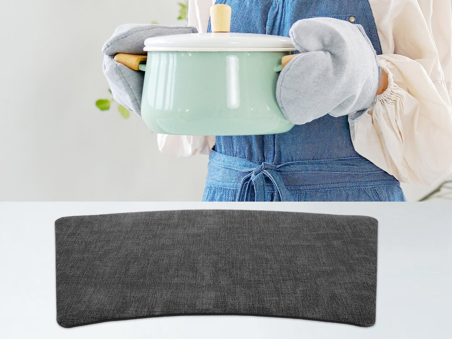 Set of 6 Faux Leather Placemats for Kitchen Dining Table Decor, Washable Heat Resistant 19*12in