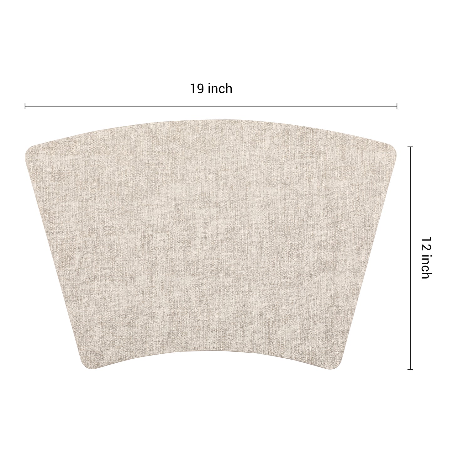 Set of 6 Faux Leather Placemats for Kitchen Dining Table Decor, Washable Heat Resistant 19*12in