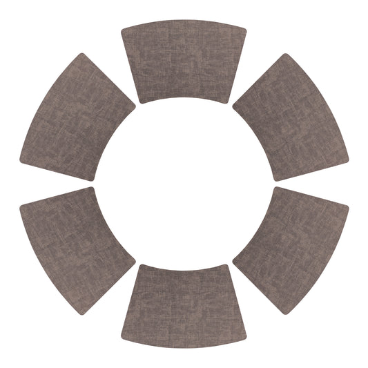 Set of 6 Faux Leather Placemats for Kitchen Dining Table Decor, Washable Heat Resistant 19*12in