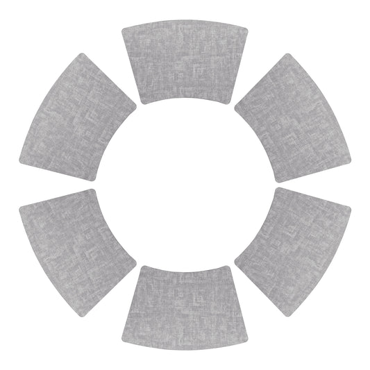 Set of 6 Faux Leather Placemats for Kitchen Dining Table Decor, Washable Heat Resistant 19*12in