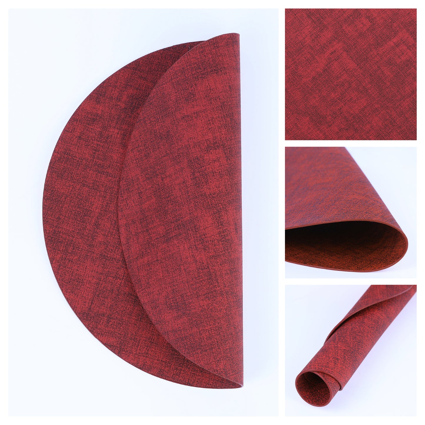 Set of 6 Placemats for Kitchen Dining Table Decor, Washable Heat Resistant 13*13in