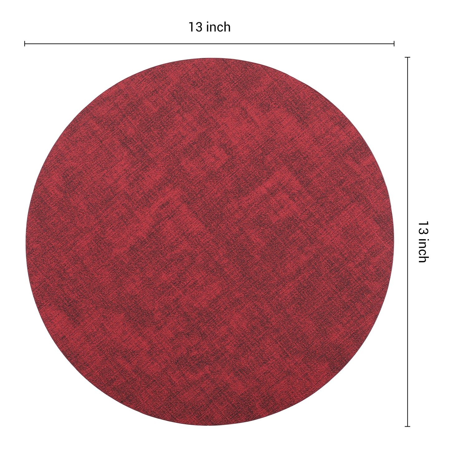 Set of 6 Placemats for Kitchen Dining Table Decor, Washable Heat Resistant 13*13in