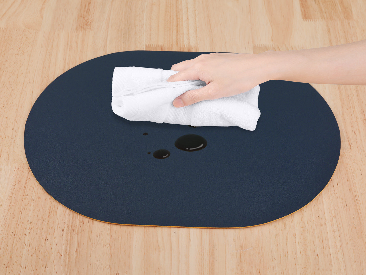Placemats Set of 6 Leather for Kitchen Dining Table Decor Wipeable 16*12in