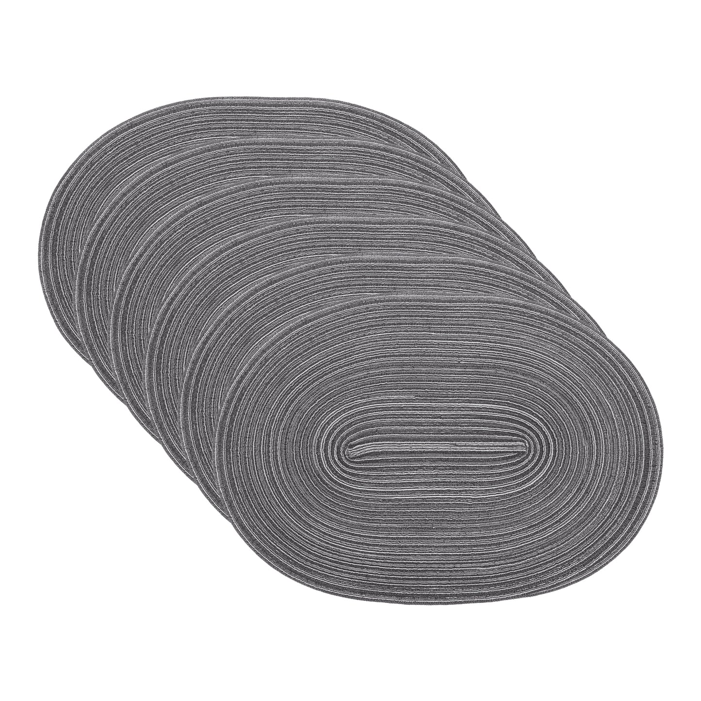Farmhouse Placemats Set of 6 Oval for Indoor Outdoor Kitchen Wipe Clean 19.7*14in