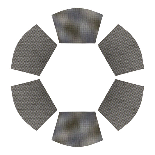 Placemats Set of 6 PVC Solid for Kitchen Dining Table Decor Wipeable 17*11.5in