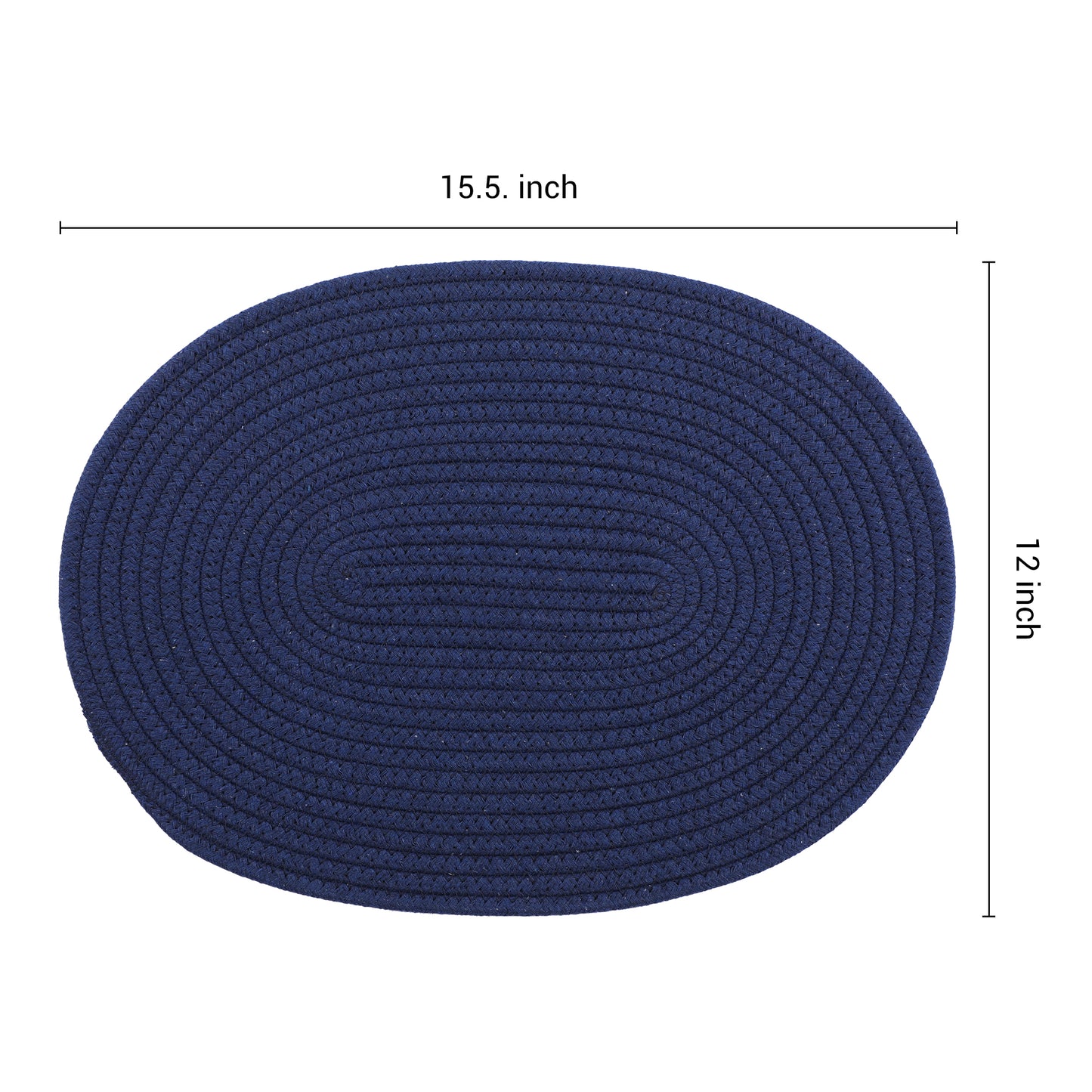 Farmhouse Placemats Set of 4 Cotton Rope for Dining Table Decor Wipe Clean 15.5*12in