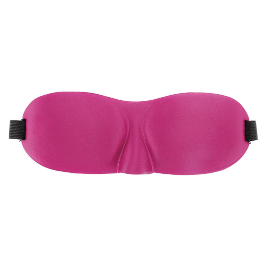 Breathable Elastic Band 3D Sleep Mask for Travel Rest Rose Red