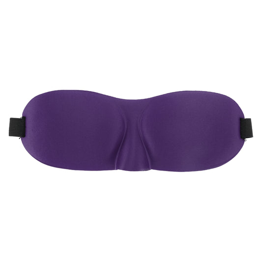Breathable Elastic Band 3D Sleep Mask for Travel Rest Purple