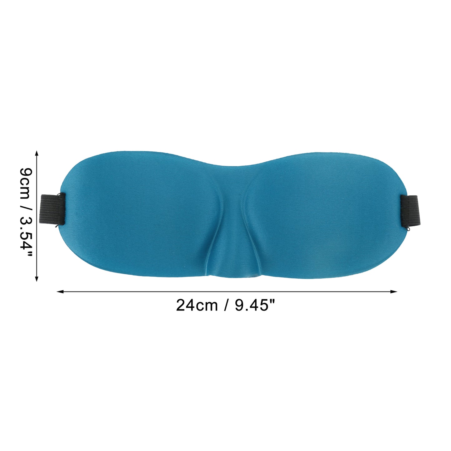 Breathable Elastic Band 3D Sleep Mask for Travel Rest Sky Blue