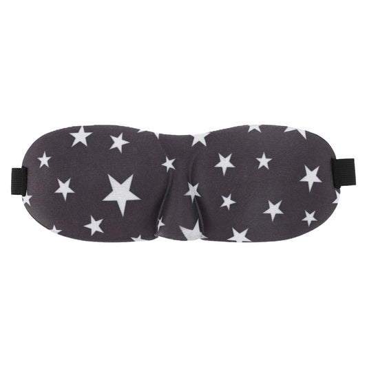 Breathable Stars Pattern Sleep Mask 3D Eye Shade Cover for Rest White