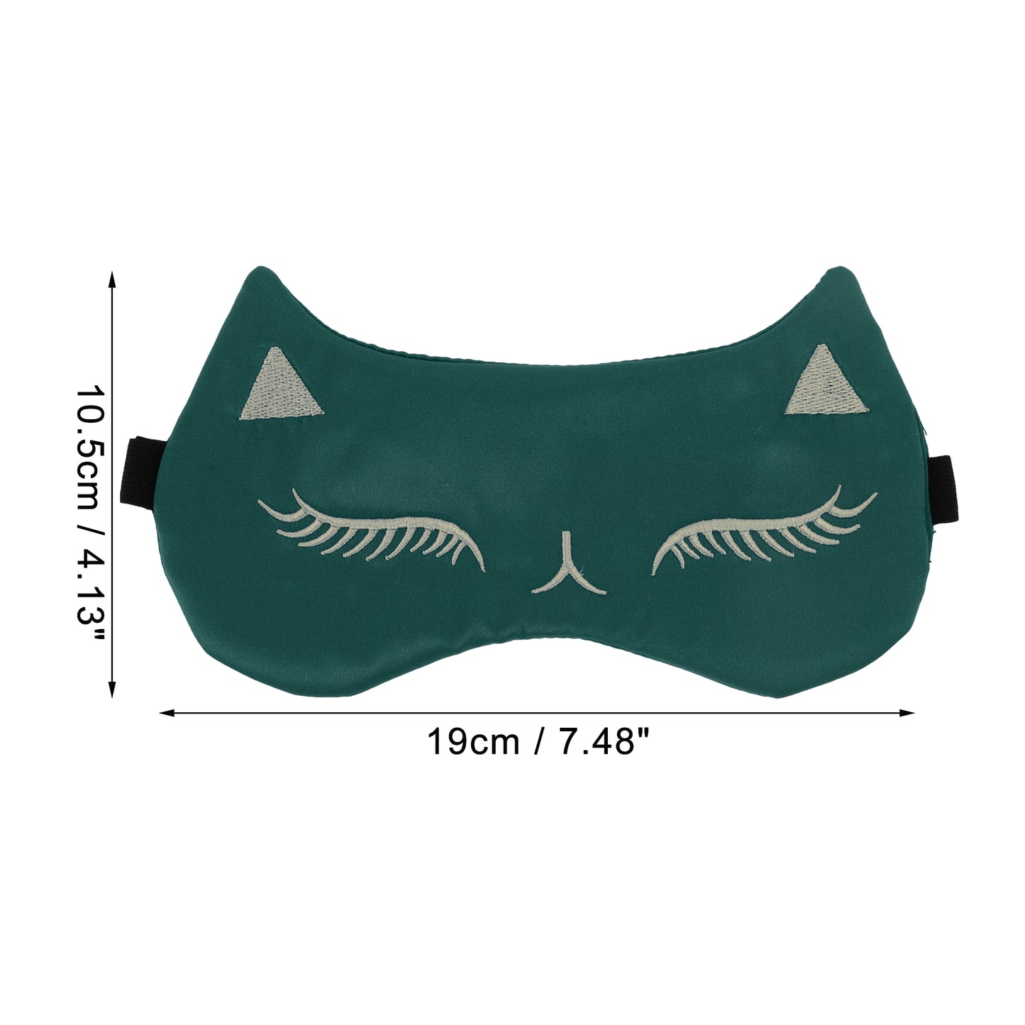 Soft Cartoon Sleep Mask Eye Shade Cover for Travel Dark Green