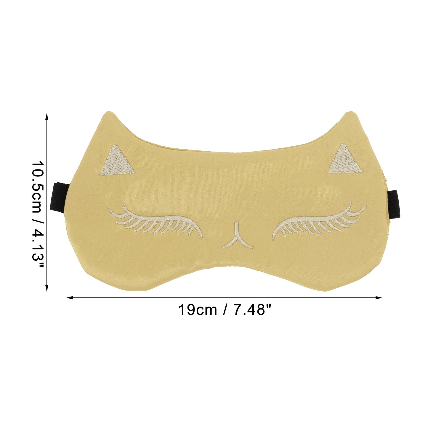 Soft Cartoon Sleep Mask Eye Shade Cover for Travel Gold Tone