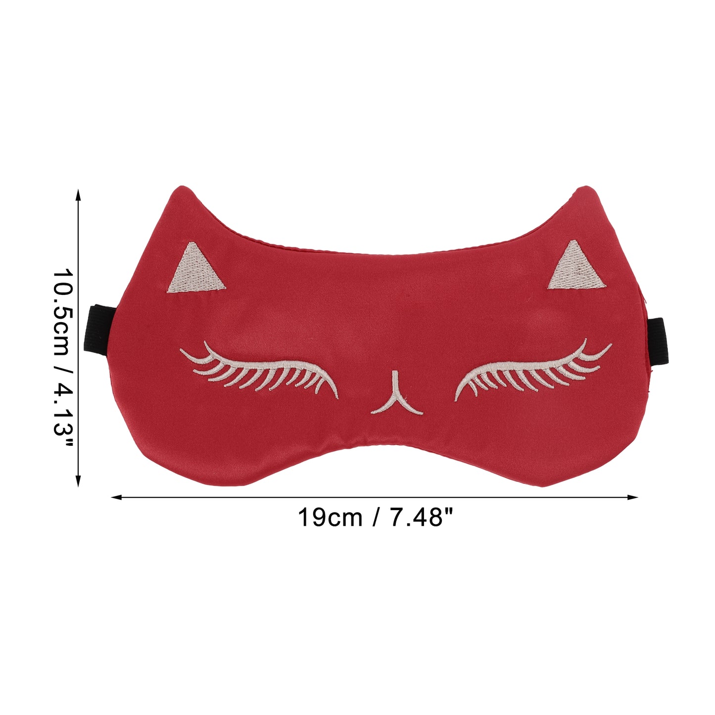 Soft Cartoon Sleep Mask Eye Shade Cover for Travel Red